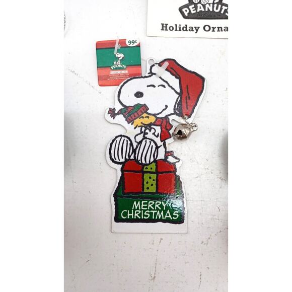 Lot of 3 Peanuts Holiday Ornaments Snoopy Christmas Tree Jingle Buddies Bell - Picture 3 of 6
